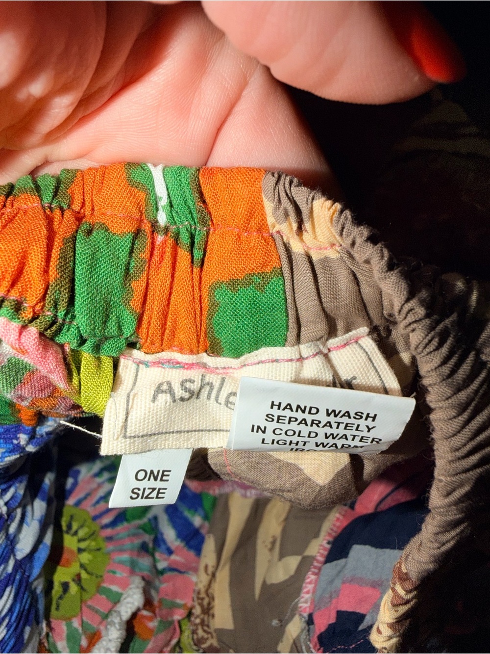 Ashley Taylor Multicolor Patchwork Track Joggers - Picture 5 of 8